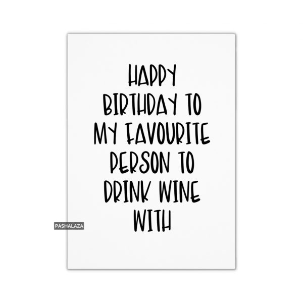 Drink Wine With