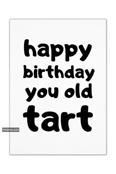 You Old Tart