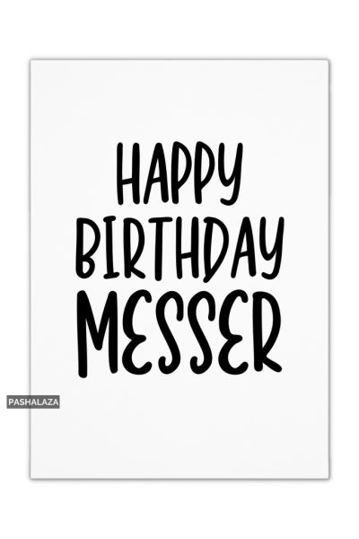 Birthday Messer