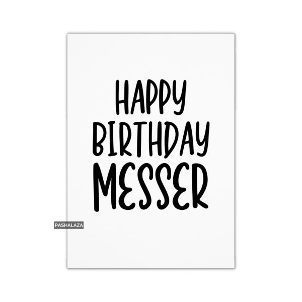 Birthday Messer