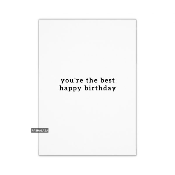 You're The Best