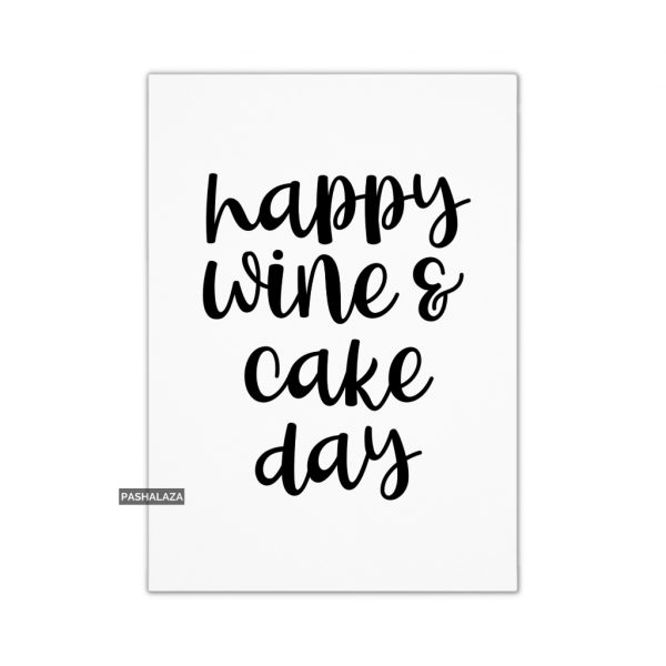 Wine & Cake