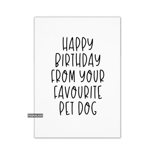 Favourite Pet Dog