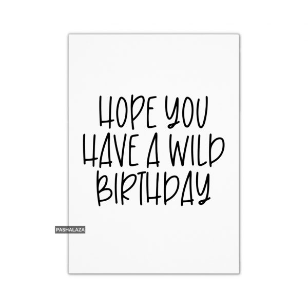 Wild Birthday