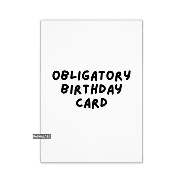 Obligatory Birthday
