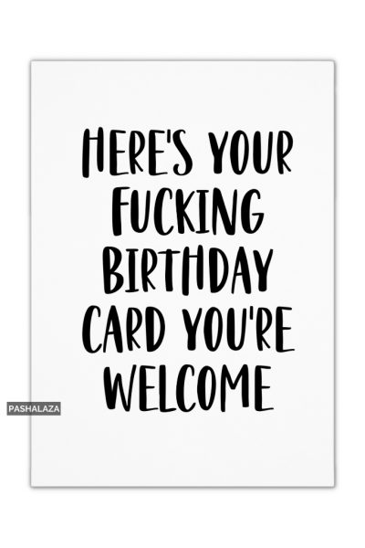 You're Welcome