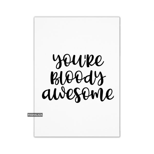 Bloody Awesome