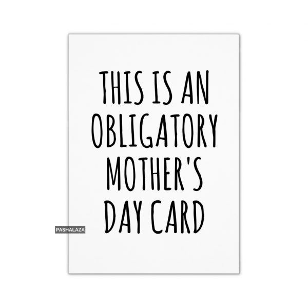 Obligatory Card